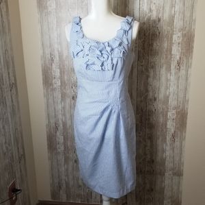 London Times Pleated Textured Fabric Size 8